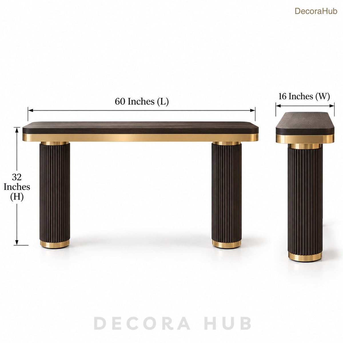 Amara Fluted Entryway Table