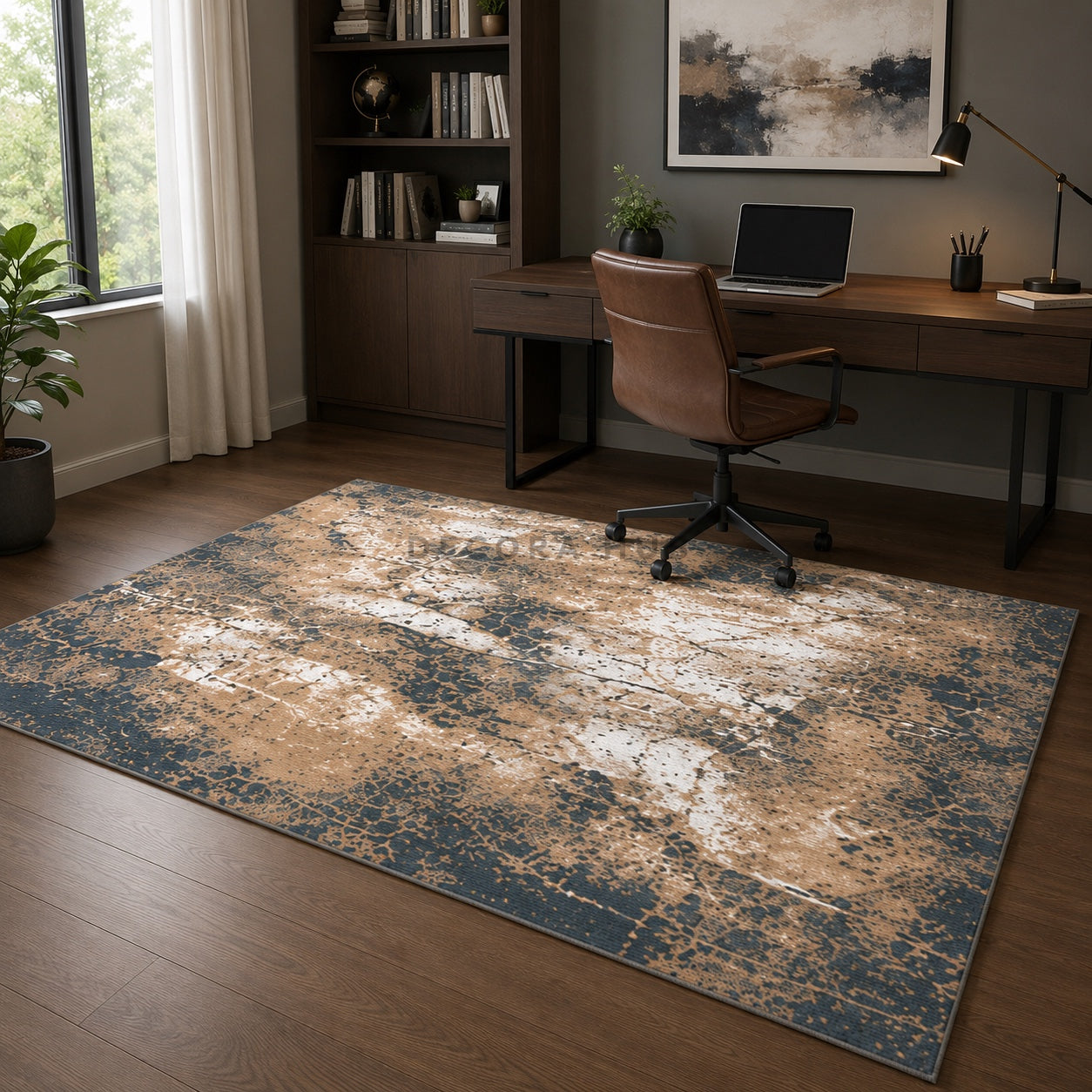 Earthy Veins Designer Carpet