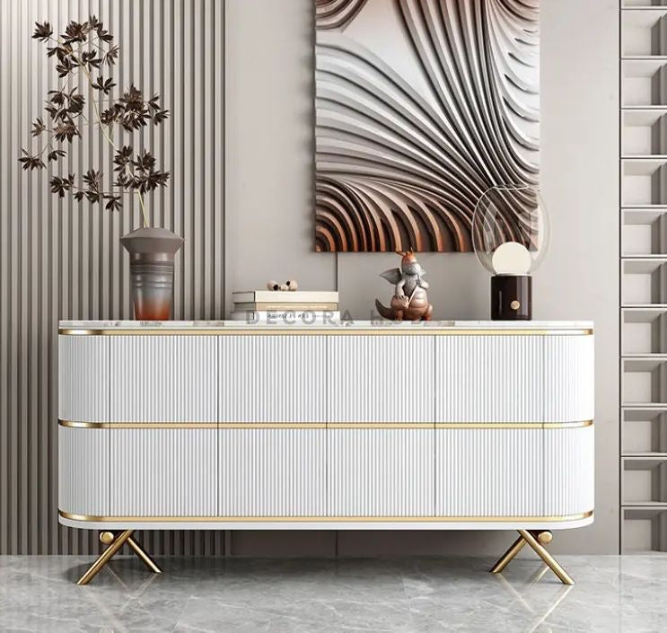 Echo Modern White Console Table