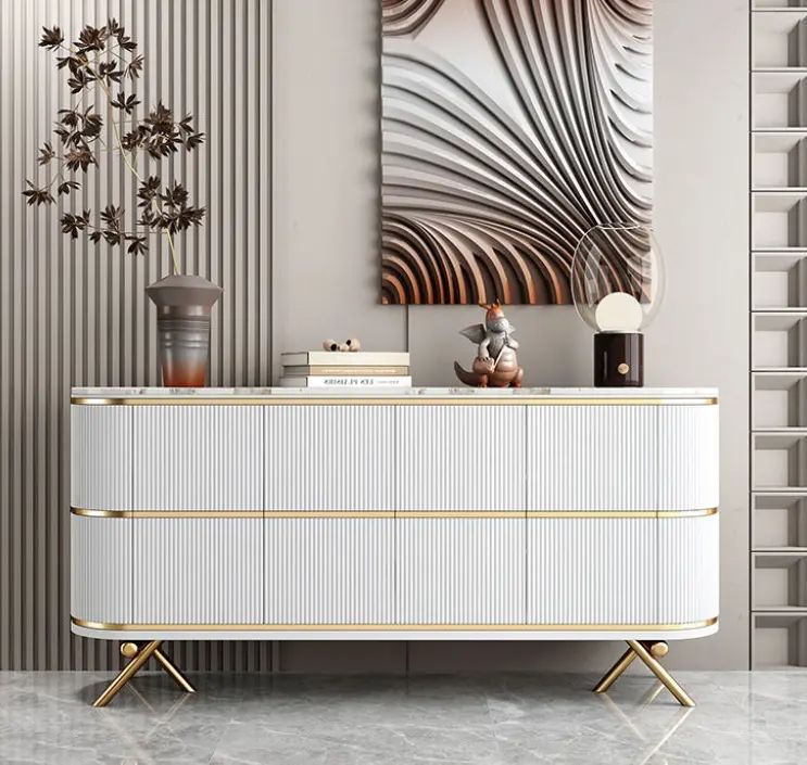 Echo Modern White Console Table