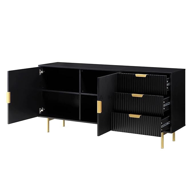 Eclipse Luxury Sideboard In Black Colour - image 3