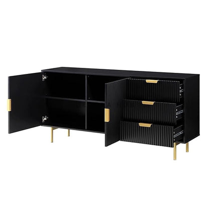 Eclipse Luxury Sideboard In Black Colour - image 3