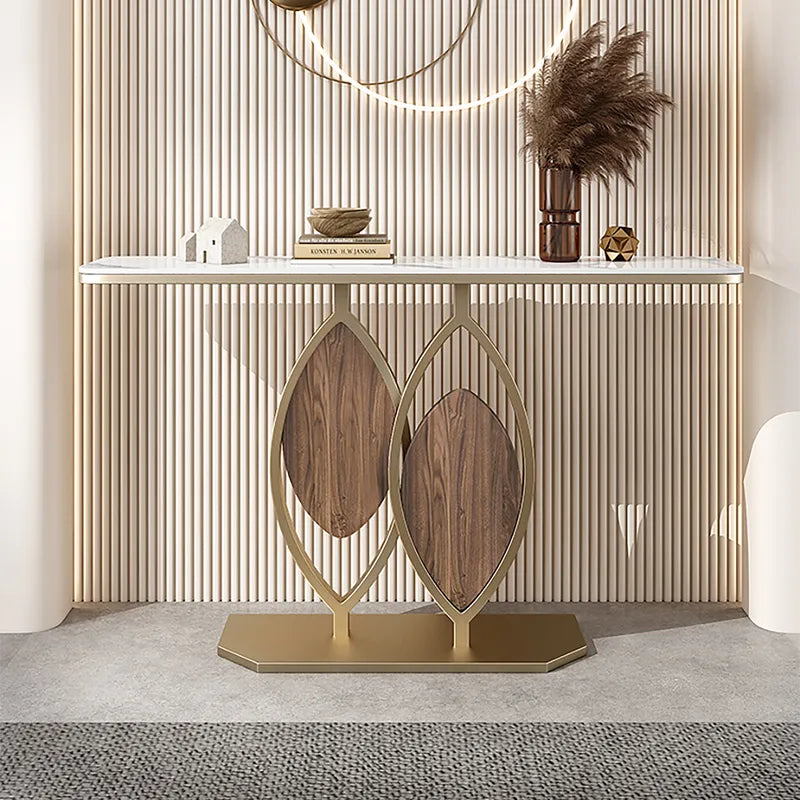 Entryway Modern Console Table with Marble Top - image 2