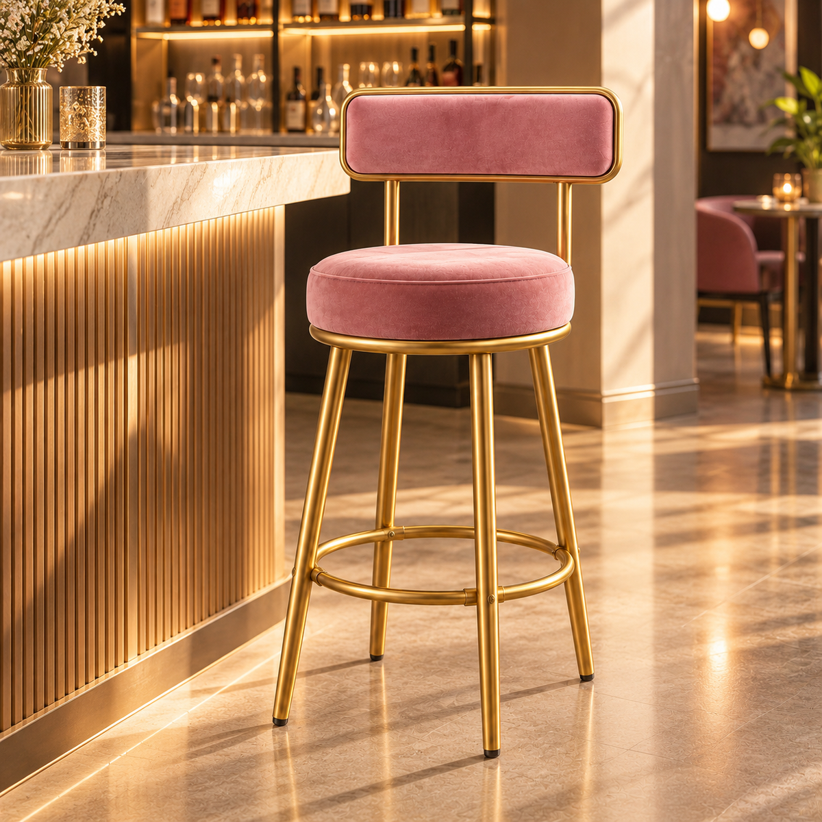 The Roselle Luxe Bar Chair