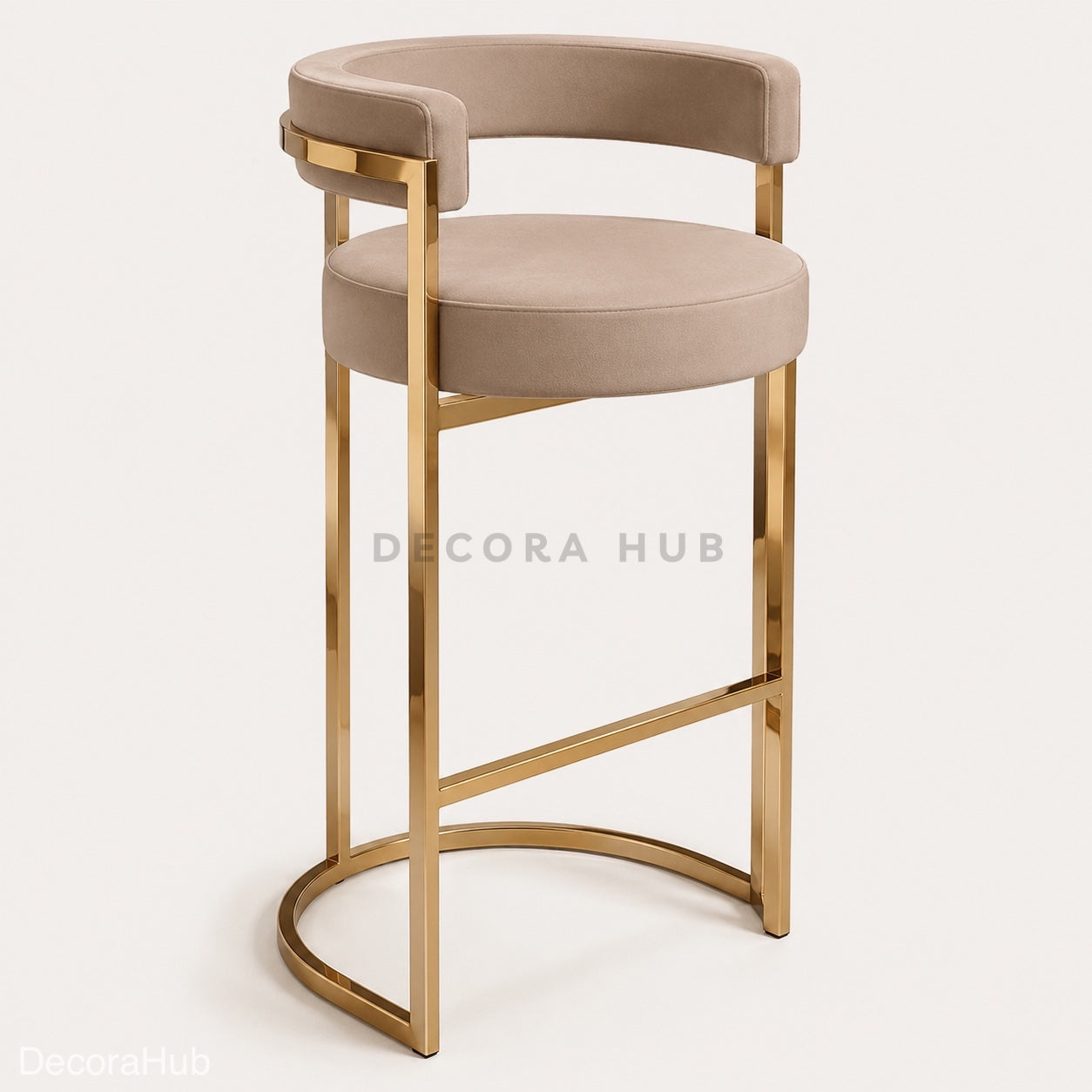 Noir Latte Arc Bar Stool