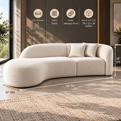 Aria Sculpted Sofa