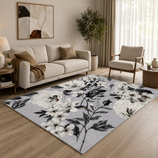 Floral Loom Living Room Carpet