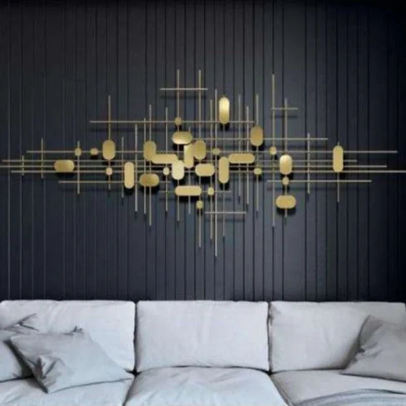 Abstract Capsule Metal Wall Art