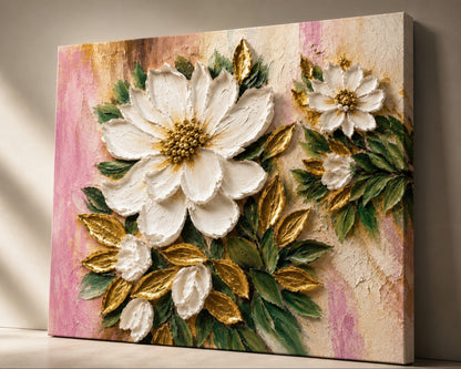 Gilded Garden Relief Textured Wall Art