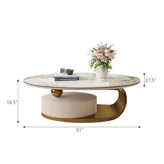 Gold base coffee table