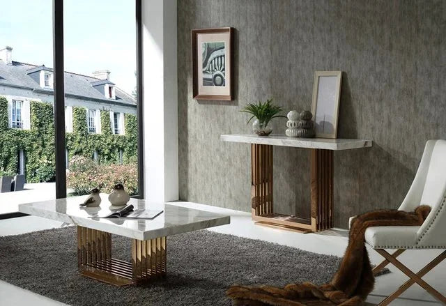 Golden Decorative Console Table - image 2