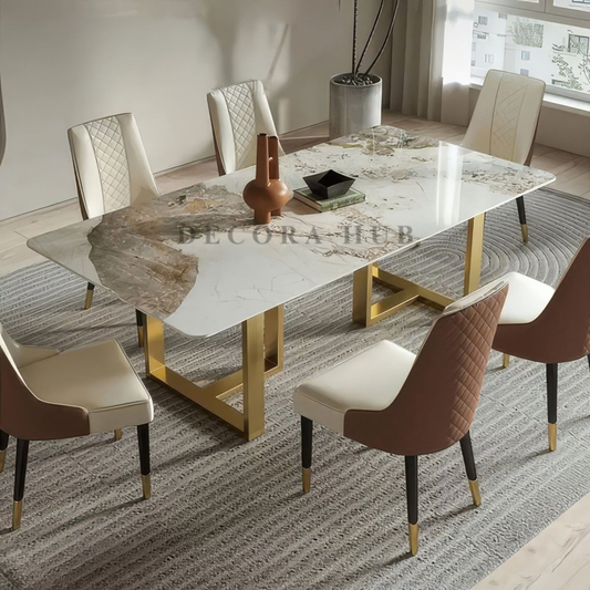 Grandeur Premium Marble Top Dining Table