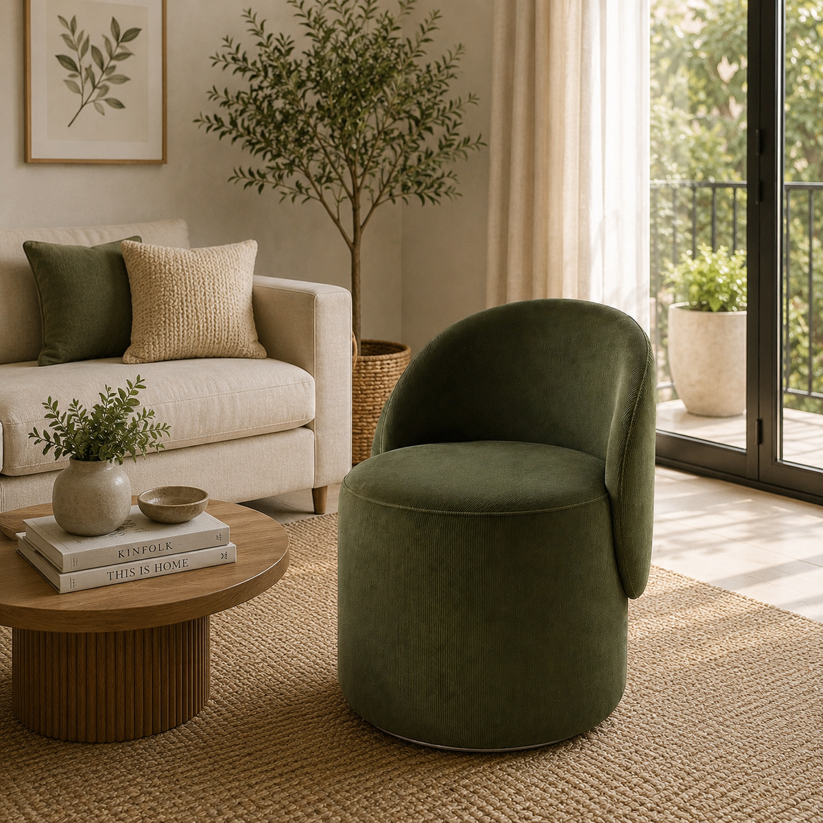 Sage Royale Ottoman