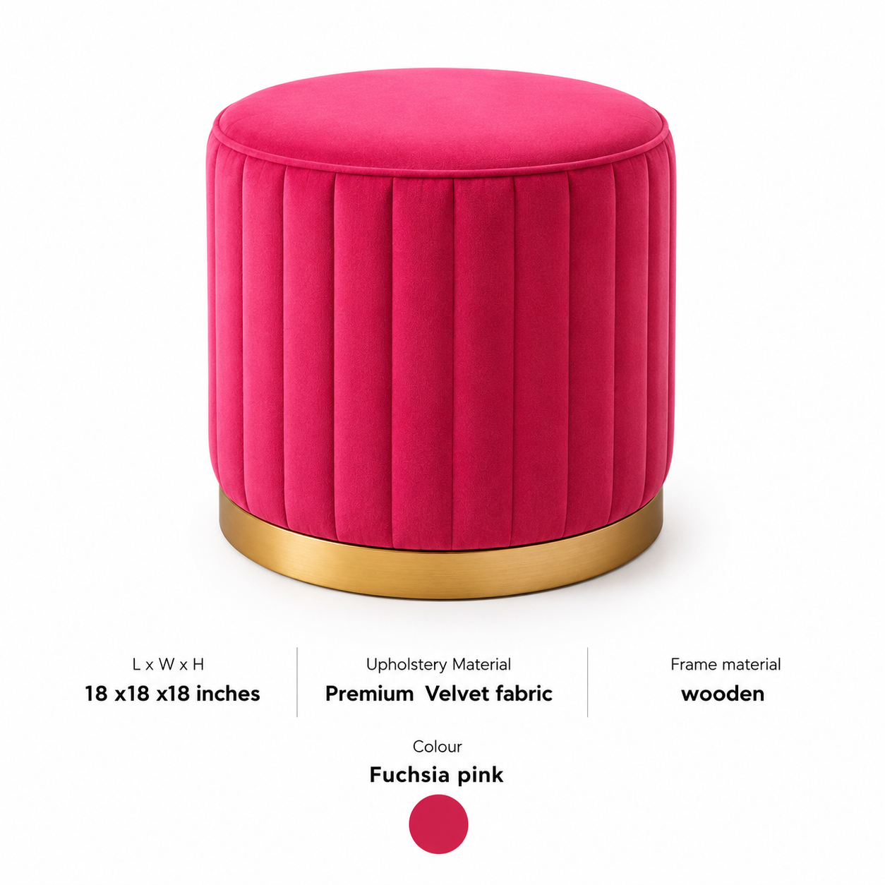 Rose Luxe Ottoman