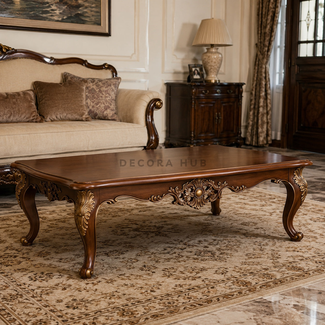 Royal Teak Wood Centre Table for Living Room