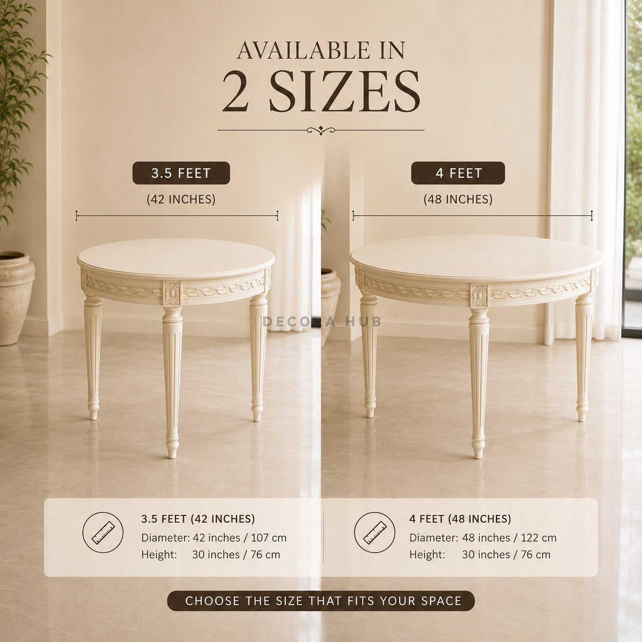 Ivora Round Dining table