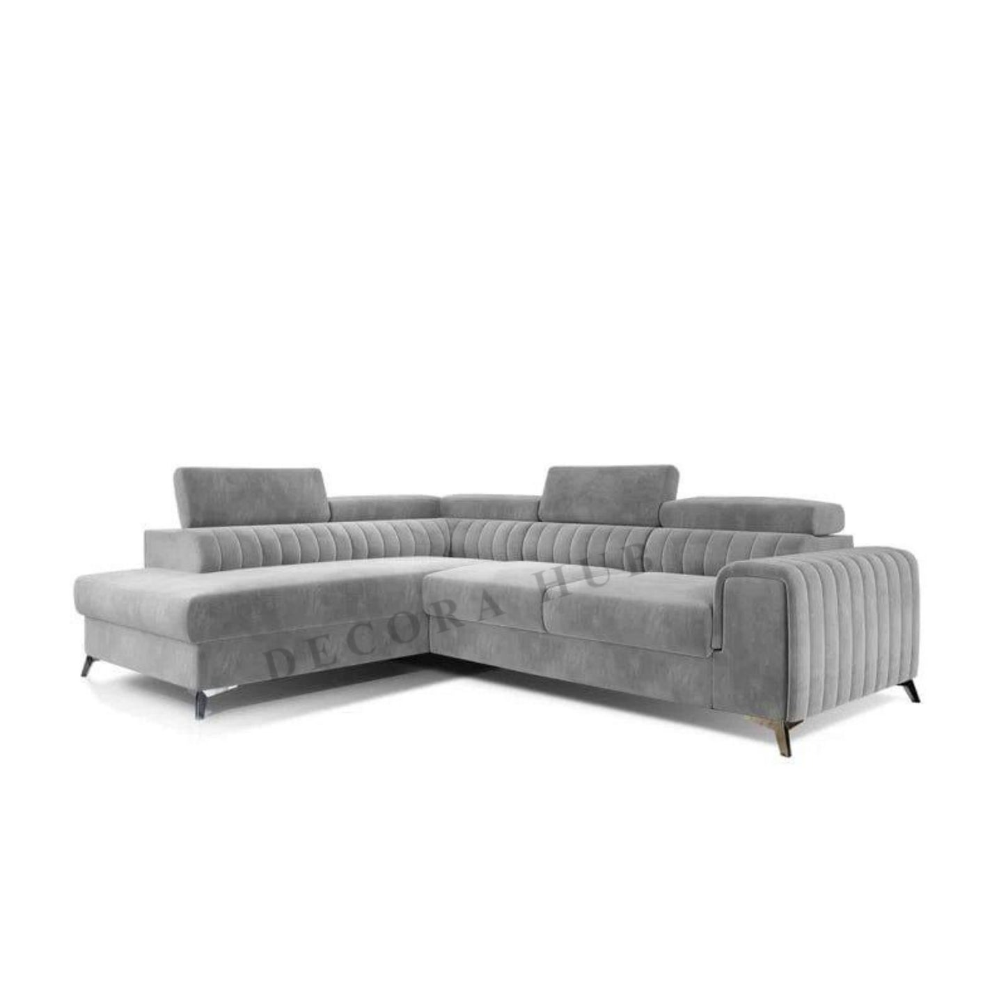 L Shape Sofa In Gray  