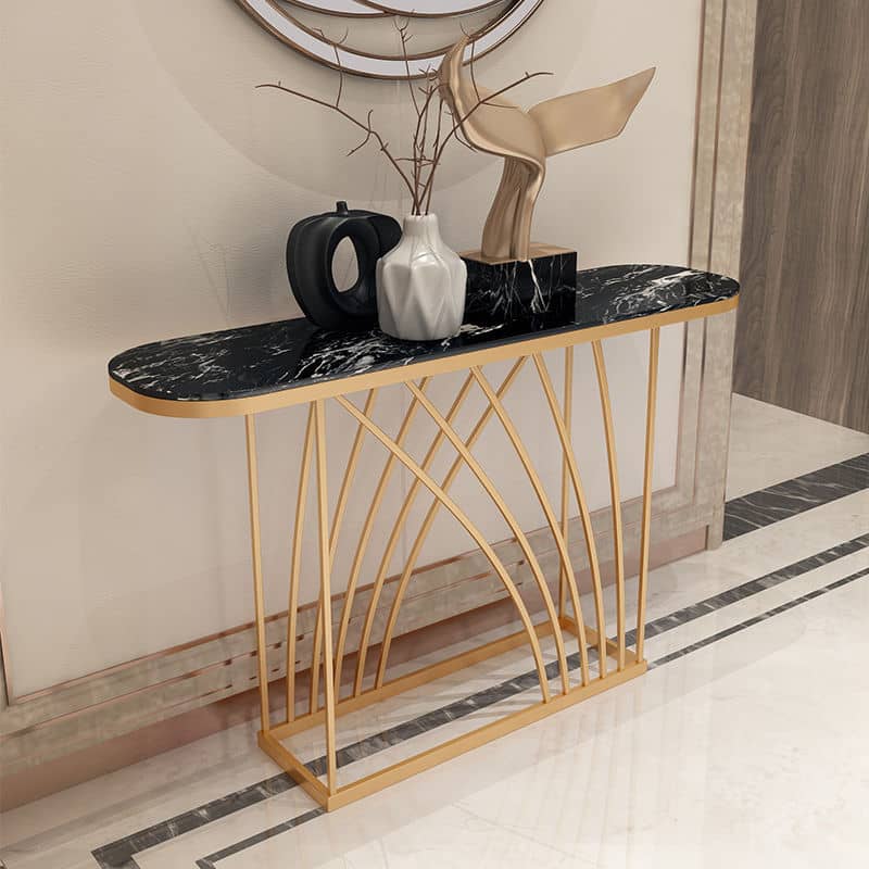 Lavish Marble Top Console Table - image 2