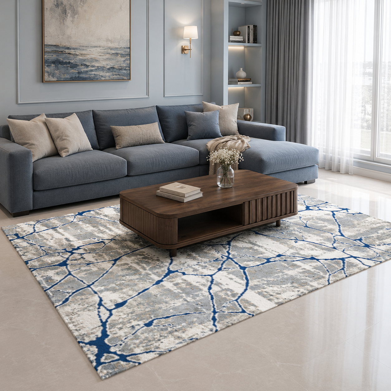 Glacier Line Premium Living Room Carpet