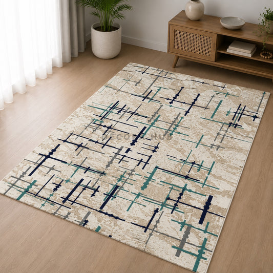 Linear Mesh Living Room Carpet