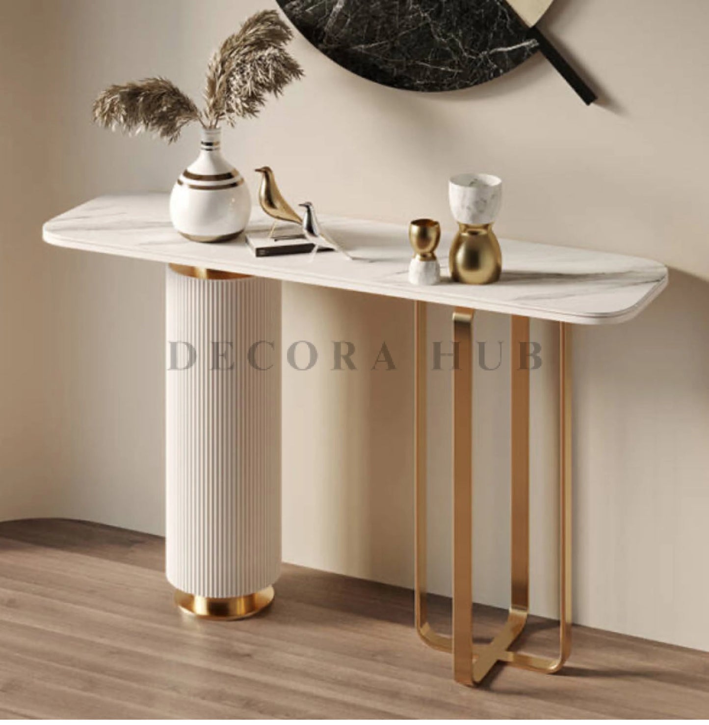 Luxury designer Golden Base Console L 40 X W 14 X H 36 Inches