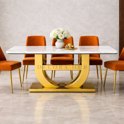 Marble Top Dining Table
