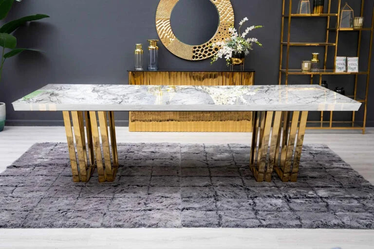 Marble Top Dining Table