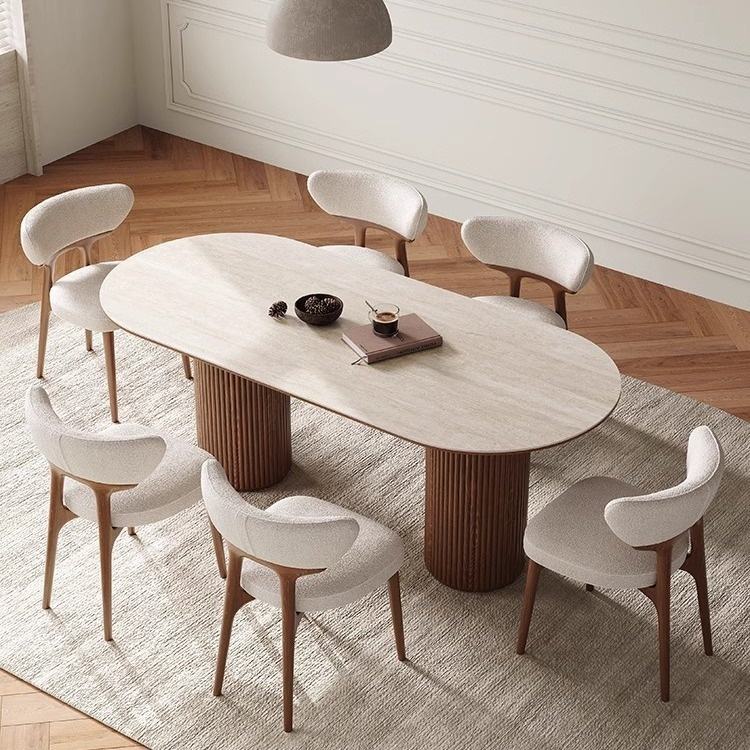 The Modern Luxe Wooden Dining Table – side view