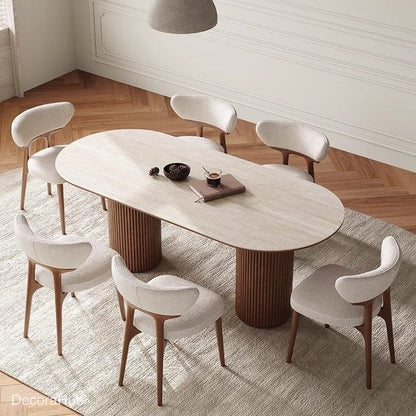 The Modern Luxe Wooden Dining Table – side view