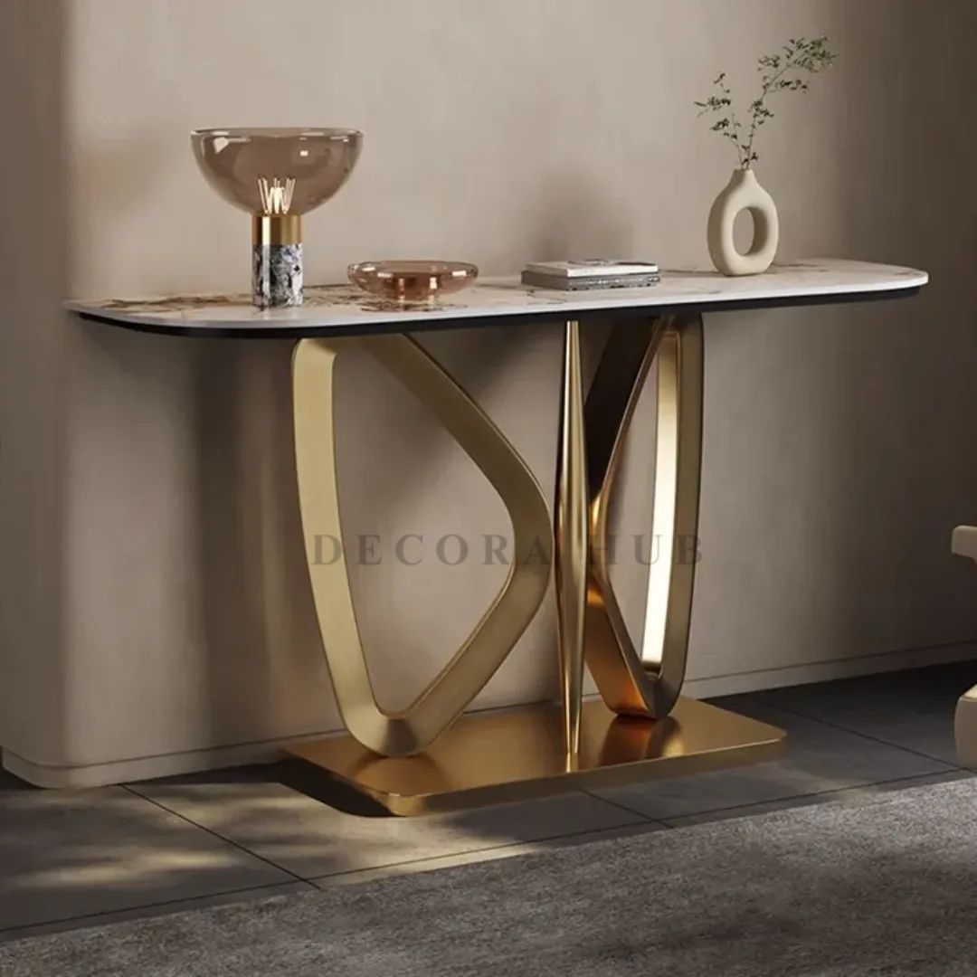 Metalic Gold Luxury Console Table - image 2
