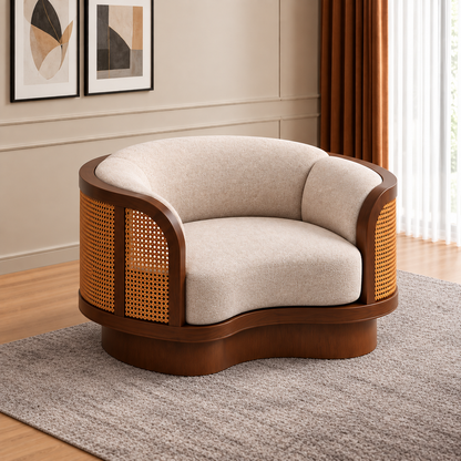 Mira Teak & Rattan Luxury Sofa Set