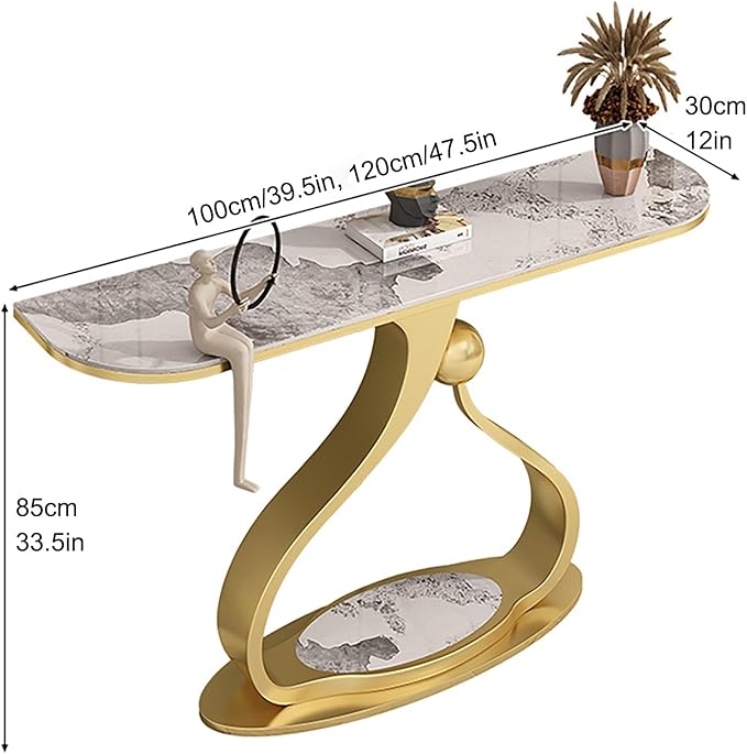 Modern Designer Marble Console Table - image 5