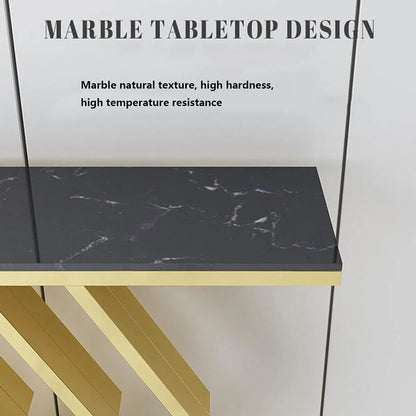 Modern Metal Console Table White - image 3