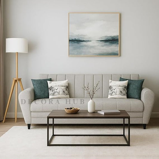 Modern 3 Seater Sofa In baige