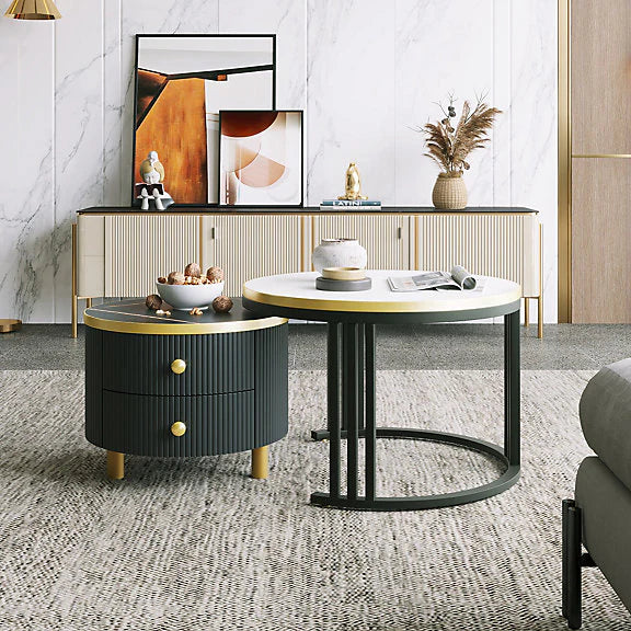 Decorative Black Nesting Table With Storage – black nesting table with storage by DecoraHub