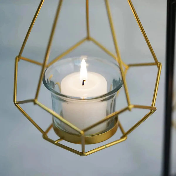 Black & Gold Hanging Tealight Holder