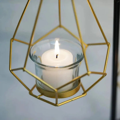 Black & Gold Hanging Tealight Holder