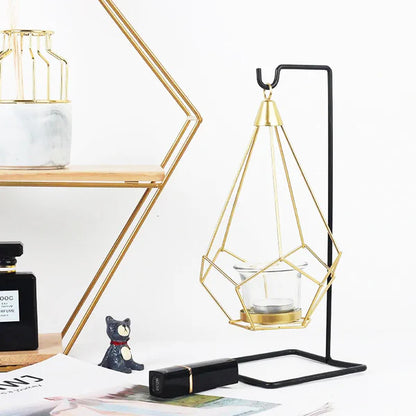 Black & Gold Hanging Tealight Holder