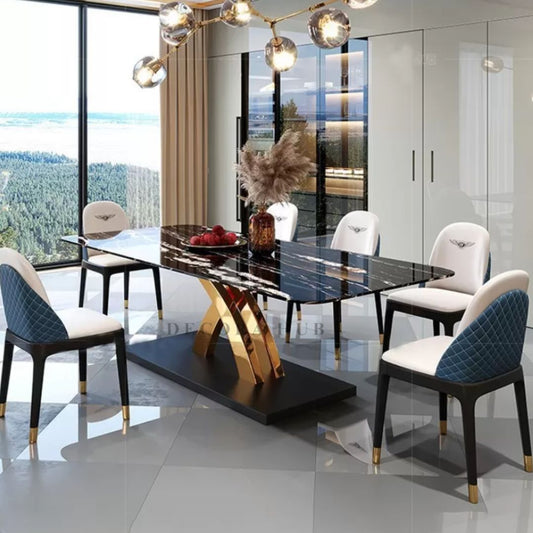 Nordic Black Marble Dining table
