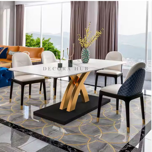 Nordic White Marble Dining table