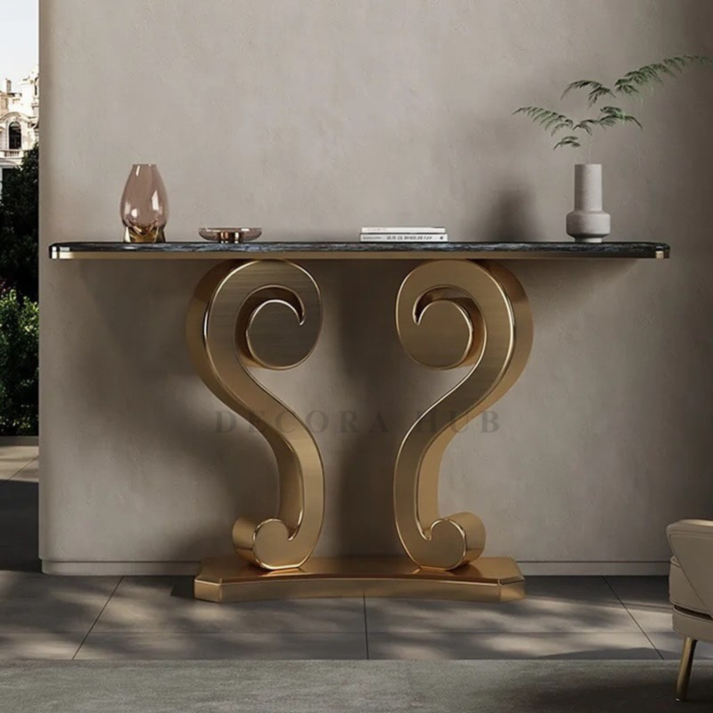 Ornate Modern Designer Console Table