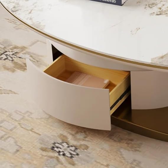 Oval Storage Center Table