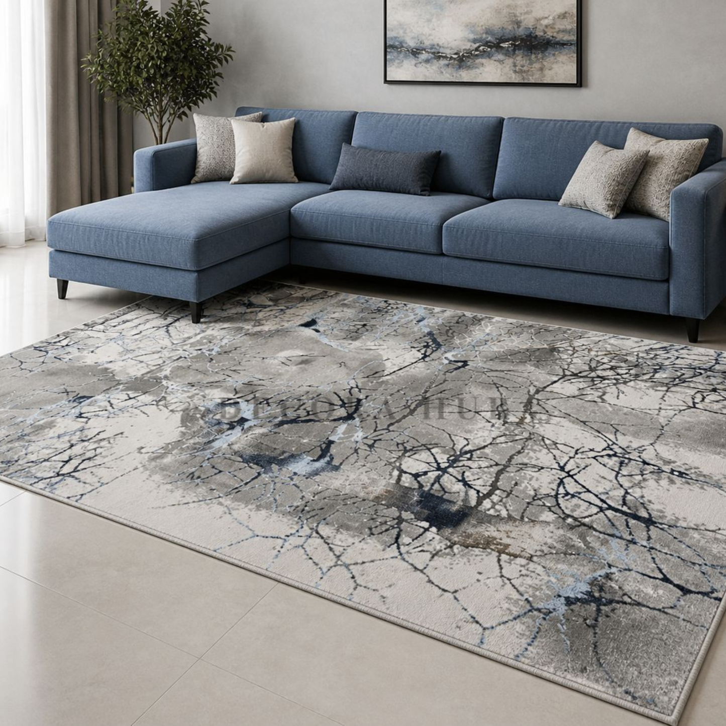 Regency Plush Designer Carpet for Drawing Room