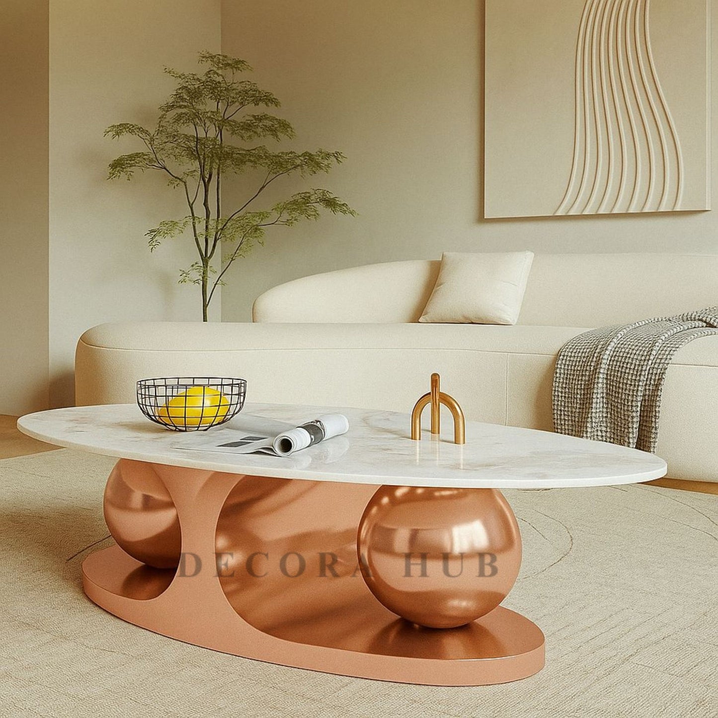 rose gold cetre table 