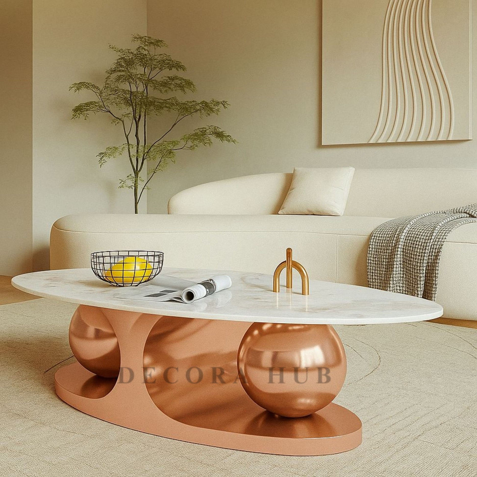 rose gold cetre table 