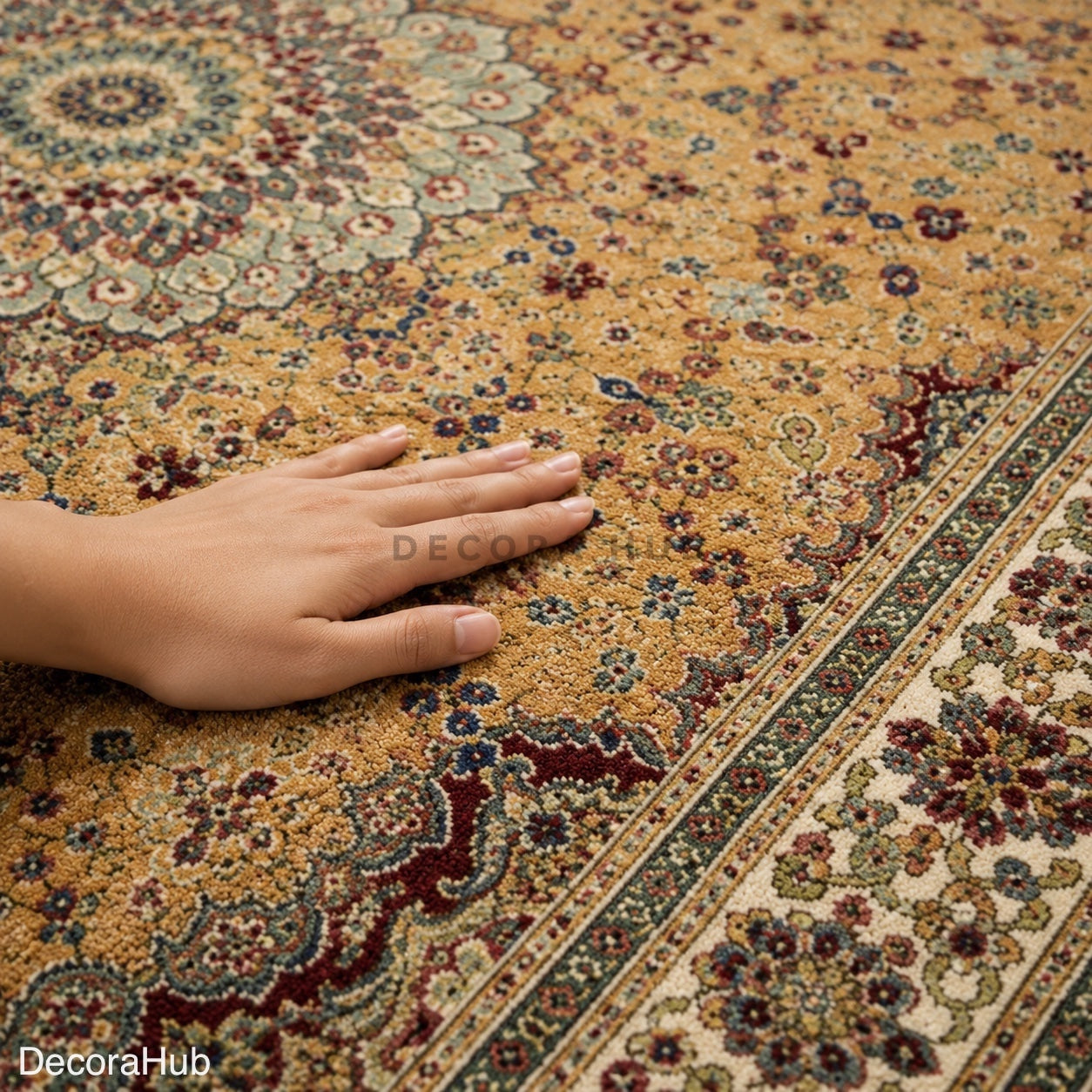 Persian Royale Mustard Carpet