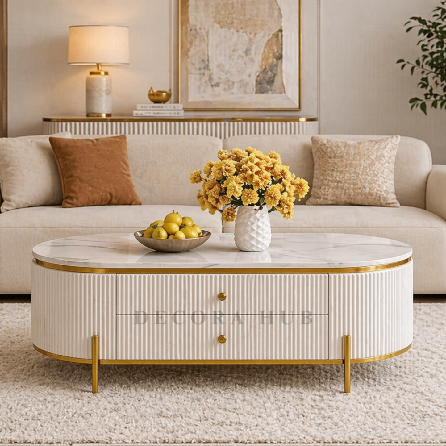 Royal Oval Coffee Table