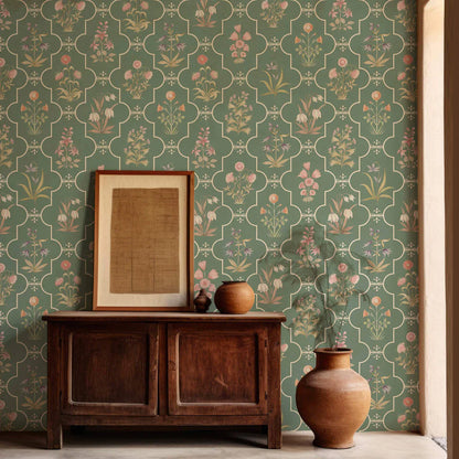 Indian Mughal Flower wallpaper
