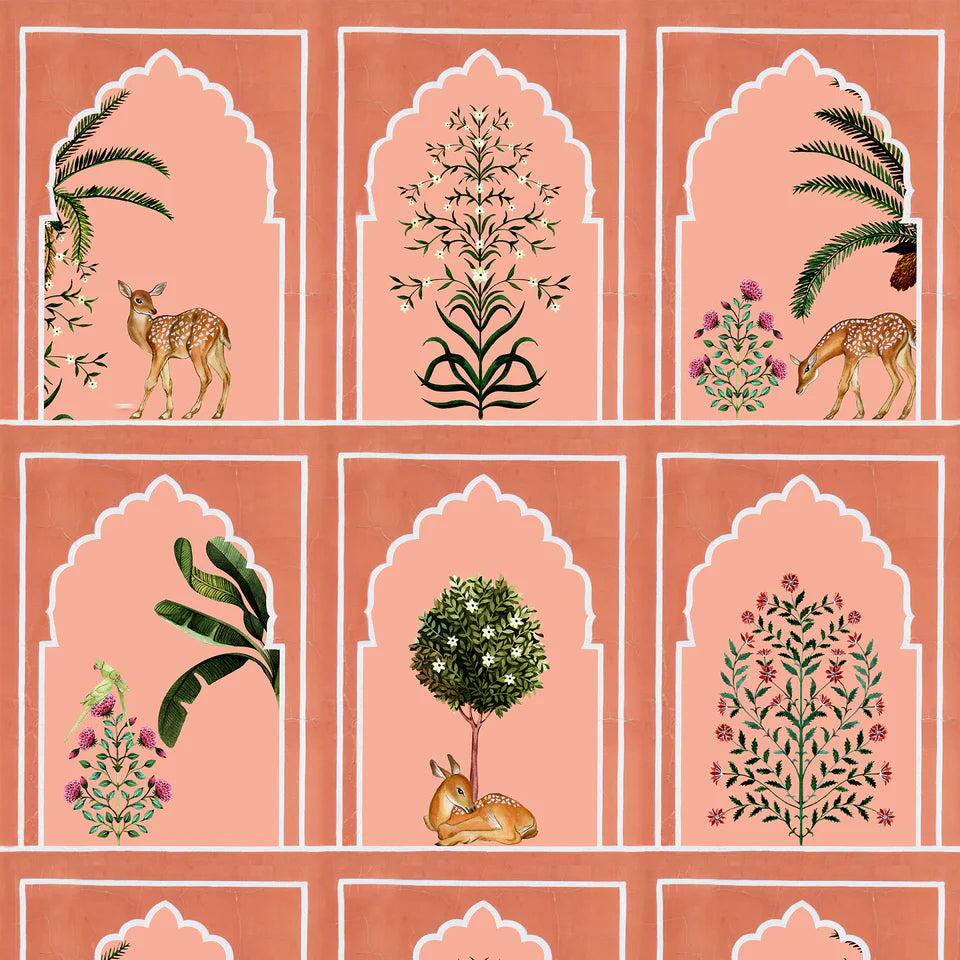Tropical Mahal Wallpaper