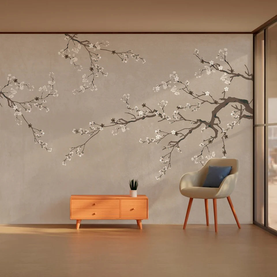 Rustic Cherry Blossom Wallpaper